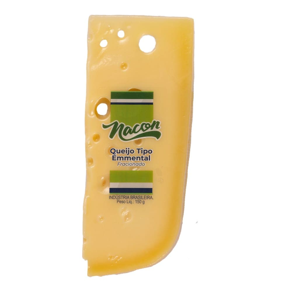 QUEIJO EMMENTAL NACON FRAÇÃO - 150G – 10UNI