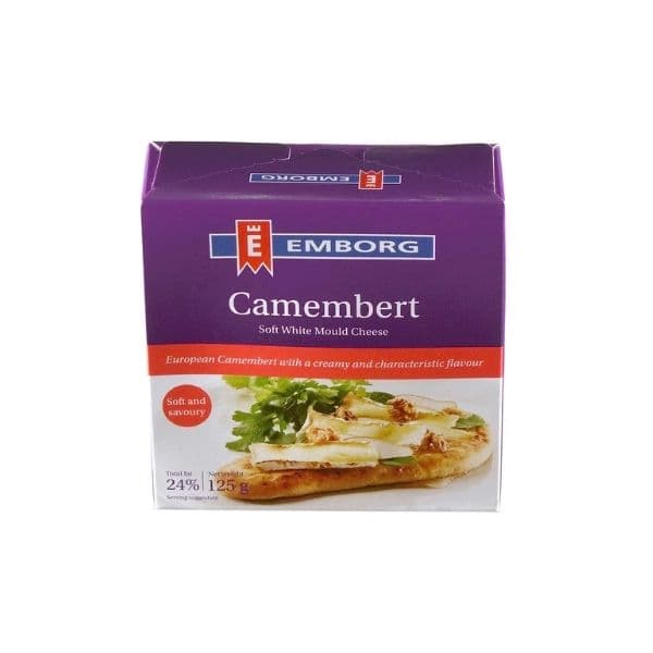 QUEIJO CAMEMBERT EMBORG LATA 125G – 12UNI